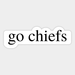 go chiefs Sticker